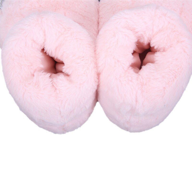 2020 łapy niedźwiedzia kapcie kobiety zimowe ciepłe miękkie kryty Foor różowy zwierząt pantofel dzieci świąteczny dinozaur pazur pluszowe domu