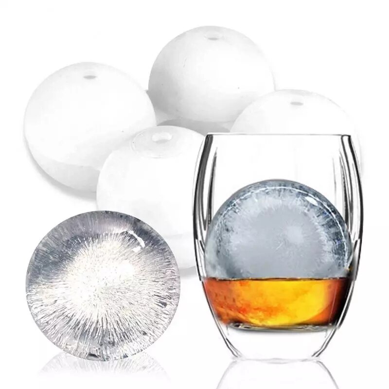 4 Holte 5.5Cm Big Size Ball Ice Mallen Bol Ronde Bal Ice Cube Makers Thuis Bar Party Keuken Whiskey cocktail Diy Ijs Mallen