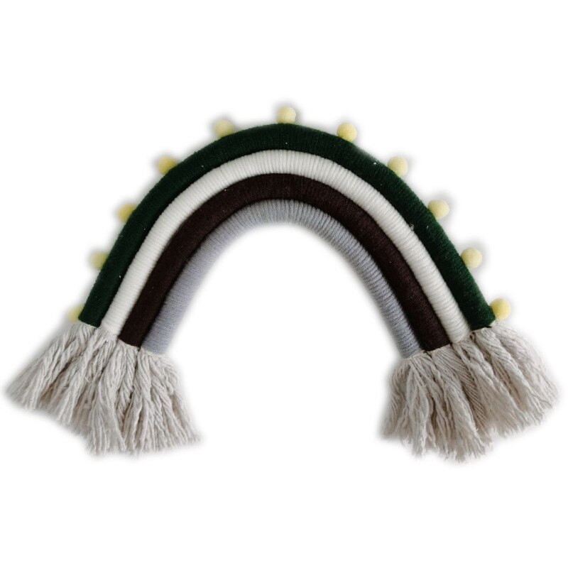 Boho Opknoping Decor Babybed Tent Klamboe Decoraties Lit Enfant Kleurrijke Regenboog Nordic Baby Meisje Jongen Kamer Decoratie: 106