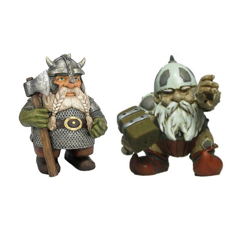Viking Victor Norse Dwarf Gnome Garden Statue Ornament Sculpture Outdoor Garden Decor Art Crafts Home