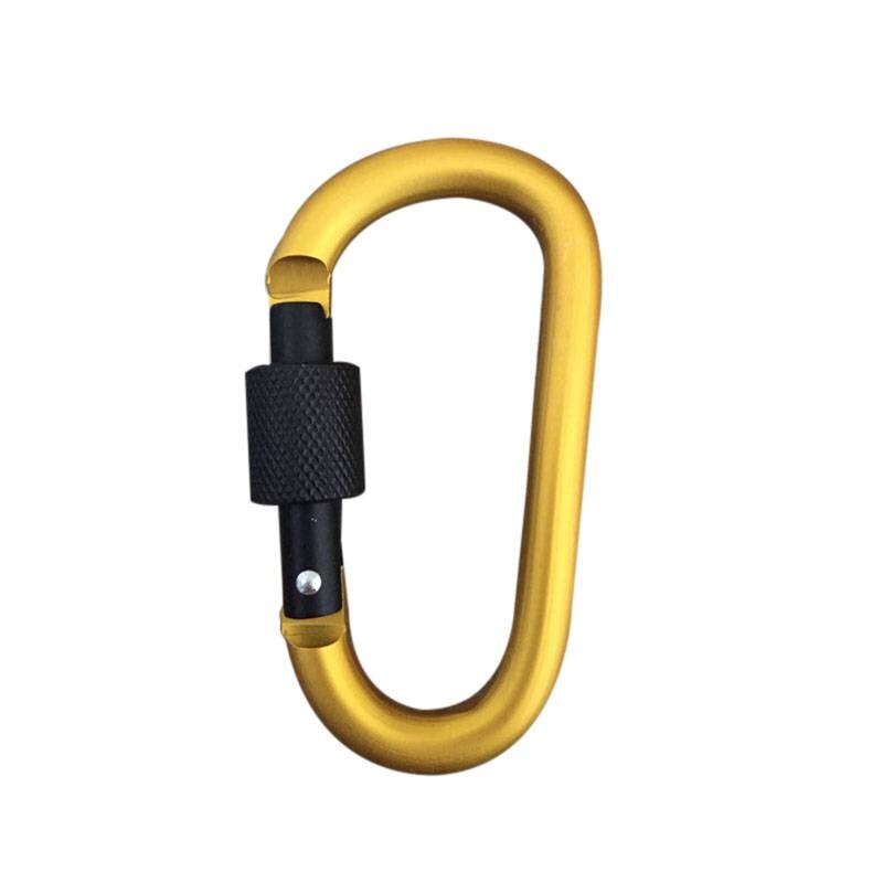 Aluminum Carabiner D-Ring Key Chain Clip Camping Keyring Snap Hook Outdoor Travel Kit: Y