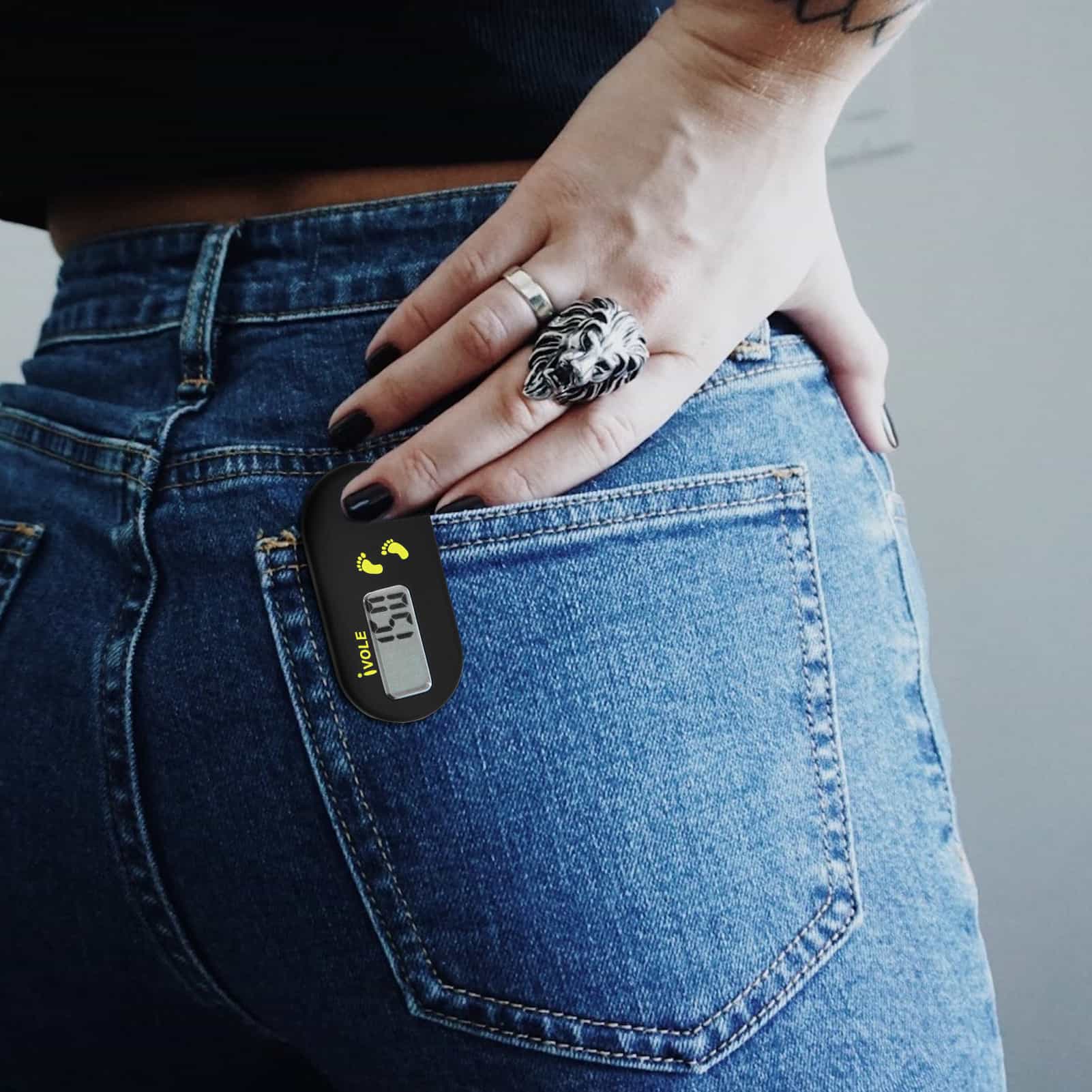 Mini podómetro de pasos LCD, contador de calorías con Clip, pedómetro de caminata, pedómetro de caminata, bolsillo, accesorios de Fitness
