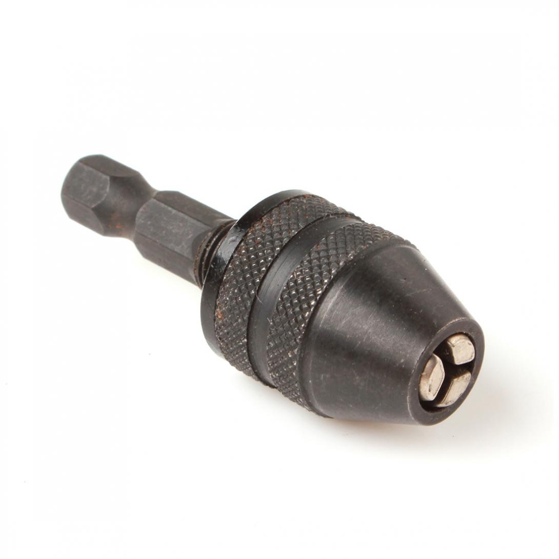Alloy Rotary Tool Mini 0.3-4mm Keyless Drill Bit Chuck Adapter Screwdriver