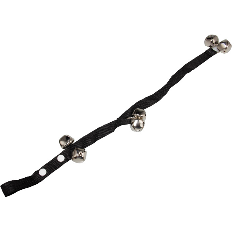 Dog Doorbells Premium Thick Durable Adjustable Strap Door Bell for Door Potty Training LC: black
