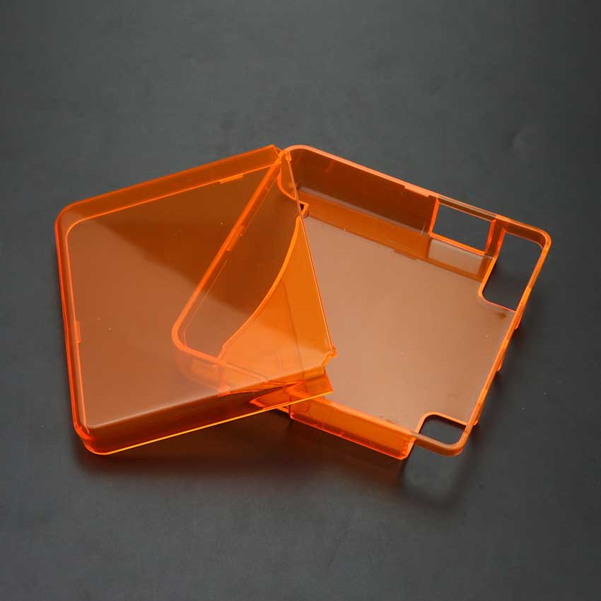 Yuxi Clear Crystal Case Harde Beschermende Shell Voor Gameboy Advance Sp Voor Gba Sp Console Bescherming Cover: Oranje
