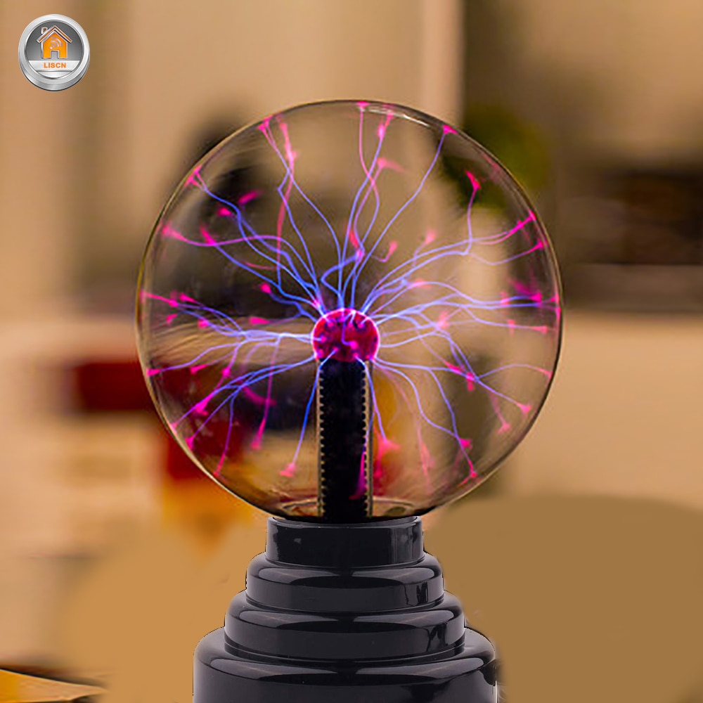 Plasma Ball Light Novelty RGB Night Light Touch Sound Sensitive Electrostatic Flashing Ball Magic Lamp Kids Home Decoration