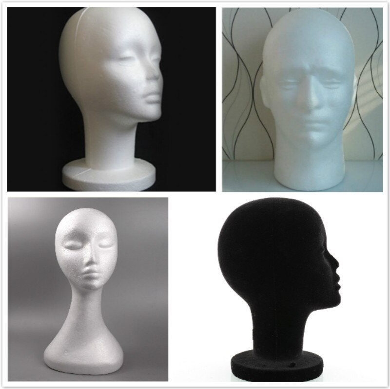 Piepschuim hoofd mannequin hoofd haar bril standaard feng shui feeëntuin miniaturen huisdecoratie accessoires knutselen