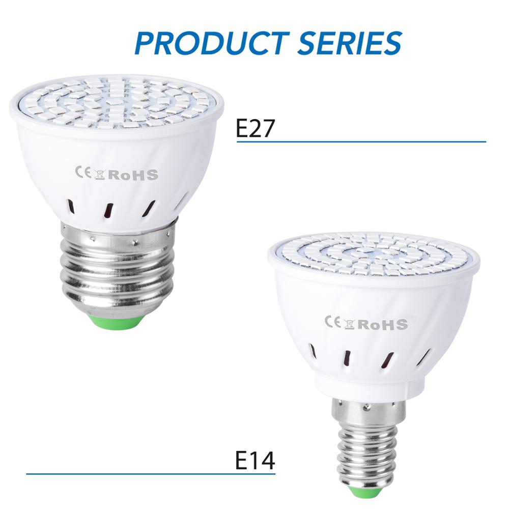 GU10 Groeien Lamp Led-lampen E14 Phyto Lamp Led E27 Groeien Tent 220V Plant Licht Voor Indoor Teelt Kas MR16 Groeien Verlichting