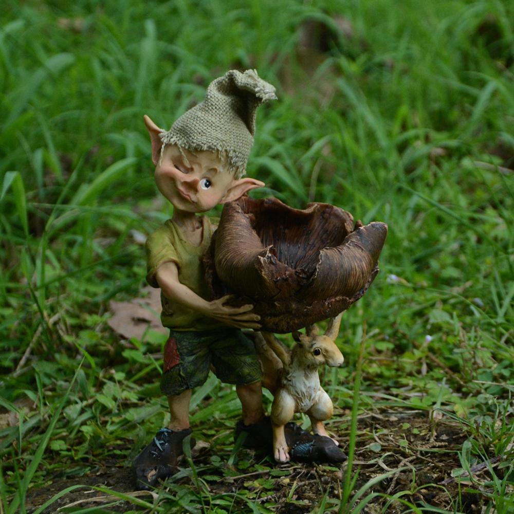 Figurines rétro elfe Vintage en résine | Figurines, ornements, décoration de jardin en plein air pour Europe et amérique