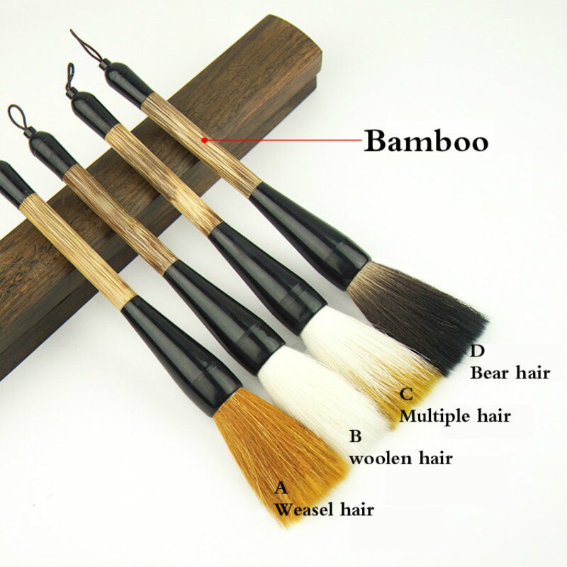 Large Calligraphy Pen Oversize Woolen Hair Chinese Painting Brushes Adult Wolf Hair Calligraphy Practise Hopper Shaped Brush Pen