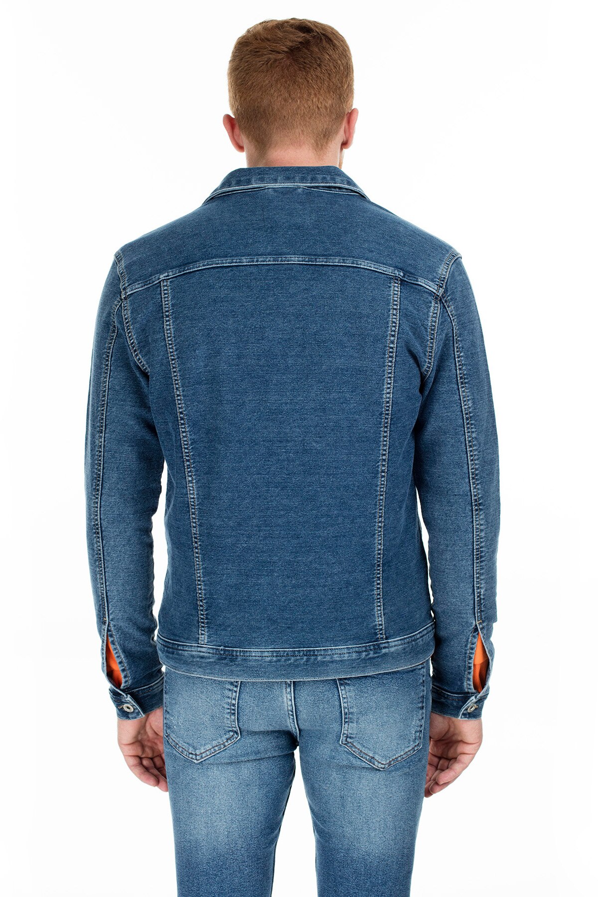 Herren Denim Jacke Slim Fit - Vintage Style Jeansjacke