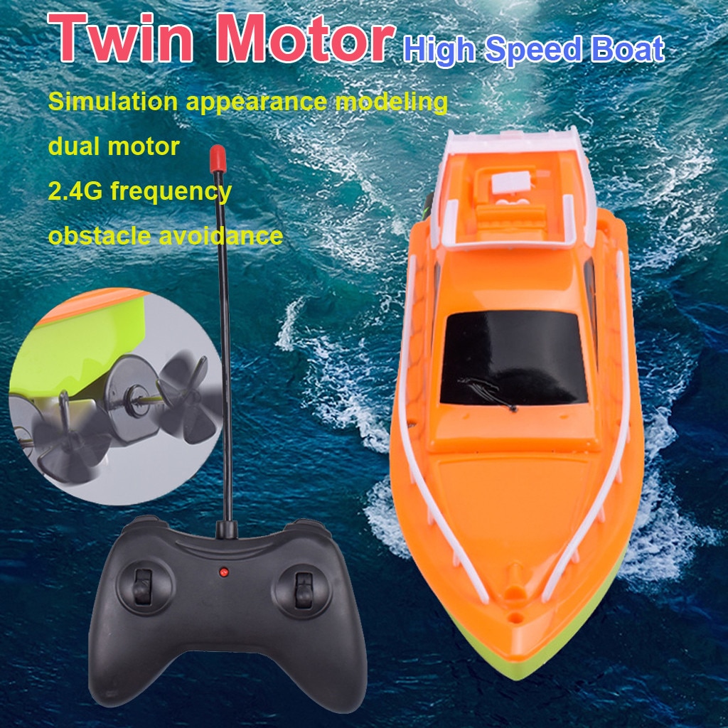 Twin Motor Hoge Snelheid Boot Te Gebruiken Afstandsbediening Speelgoed Voor Kinderen Speelgoed Voor Kinderen Jongens Meisjes Kinderen # C