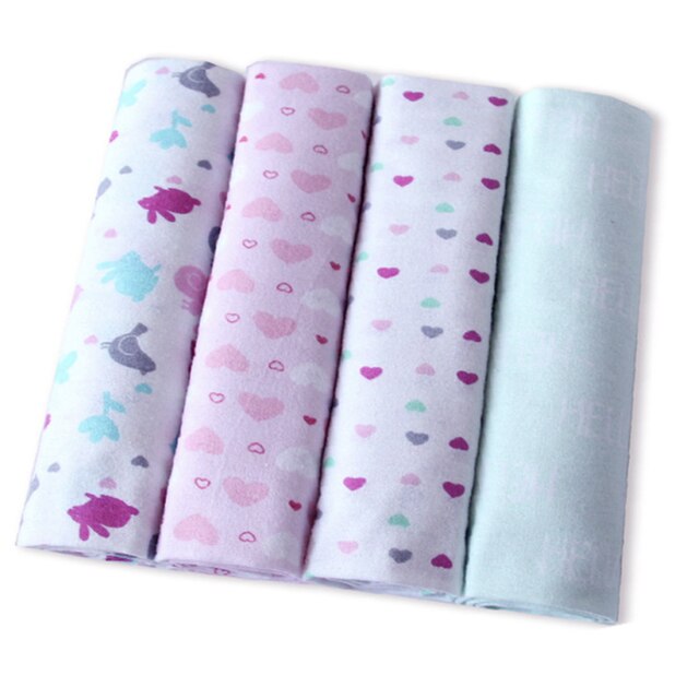 KidsTales couverture de Bébé, bébé recevant des couvertures langes pour bébé, draps en coton pour bébé 4 pièces/ensemble: 14