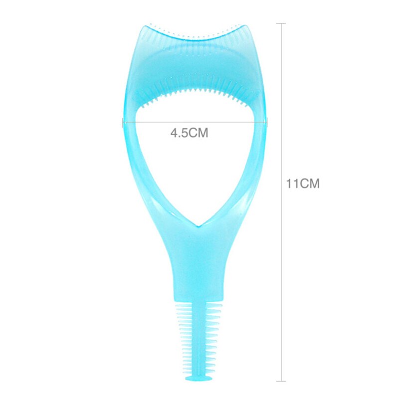 Multifunctionele Mode 3 In 1 Mascara Eyelash Curler Brush Guard Applicator Kam Cosmetische Stencil Shield Gids Make Up Tool