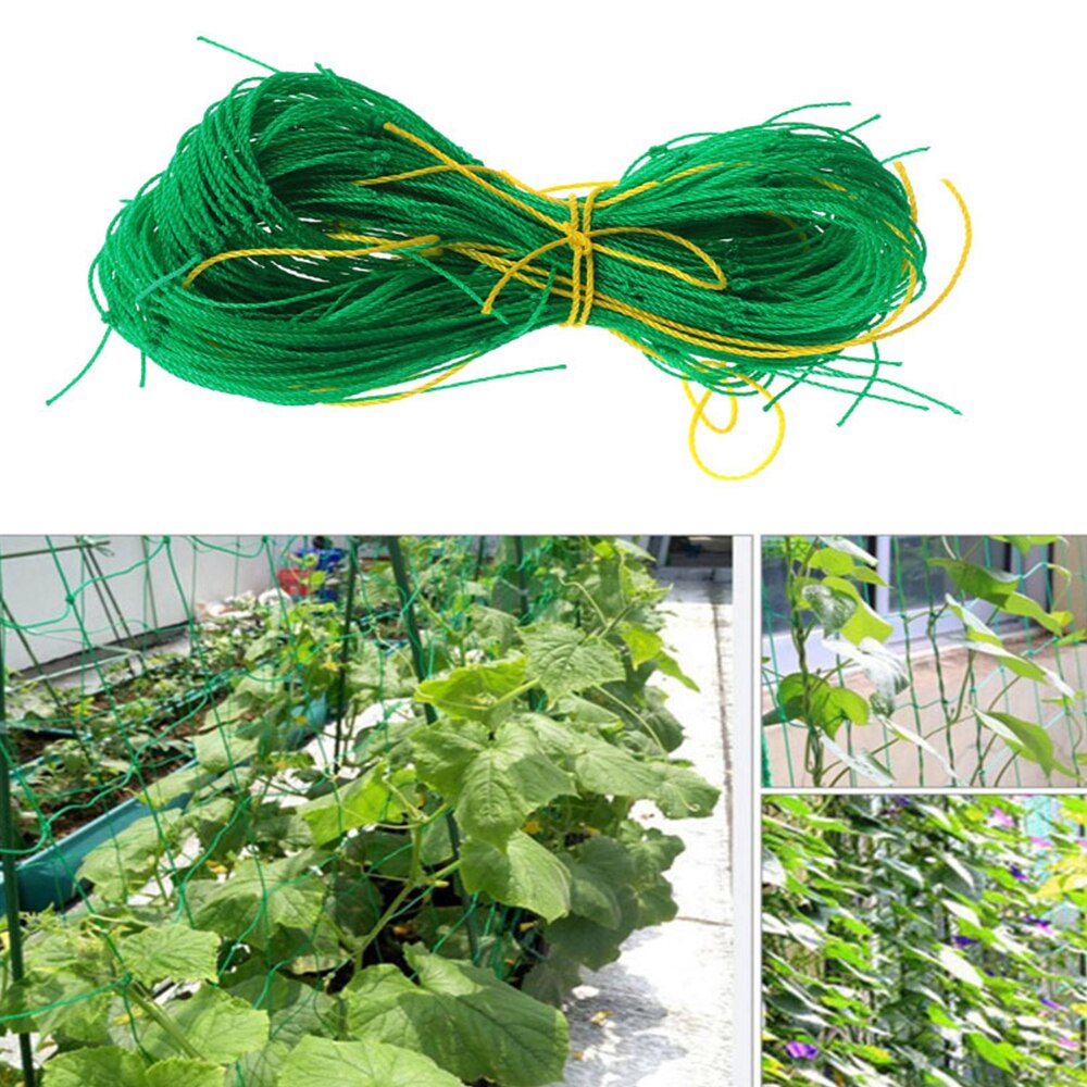 Muti-size Green Garden Plants Climbing Net Plastic & Nylon Plant Grow Net Flower Vine Netting Support Net Holder Garden Netting