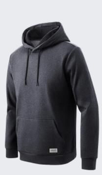 Xiaomi mijia life men's fleece hooded sweater trend wild suede men's sweater autumn and winter models smart home: gray XXL