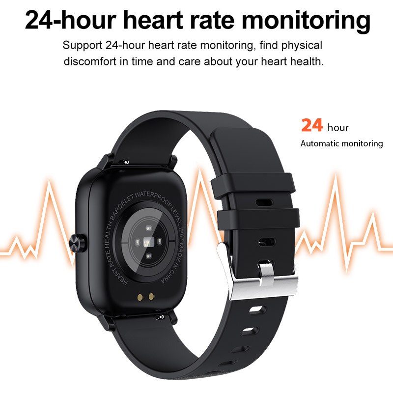LIGE Men Smart Watch Wristband Men Women Sport Clock Heart Rate Monitor Sleep Monitor Bluetooth Call Smartwatch for phone