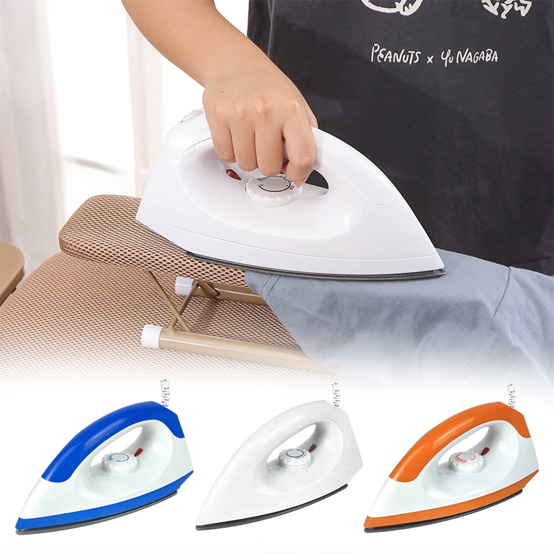 Electric Iron 1000W 5 Gear Adjustable Household Dry Ironing Without Water Iron Drilling Heat Transfer For Home Travel