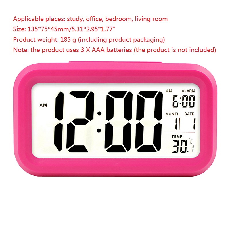 Horloge numérique et électronique | Horloge de Table, luminosité réglable, tendance, horloge murale suspendue, avec câble USB