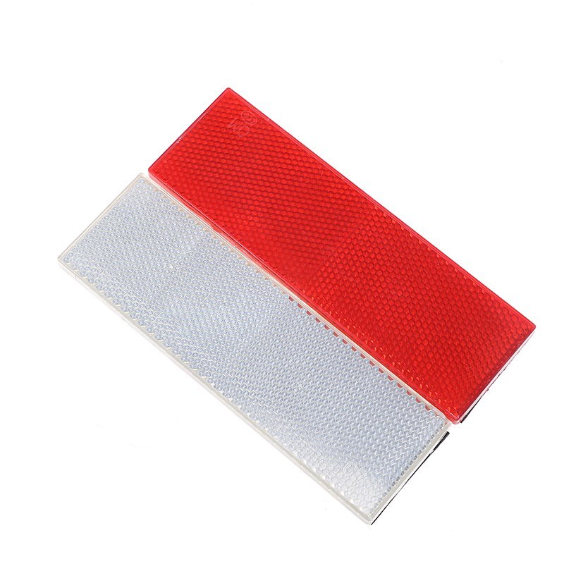 1Stck verrotten Weiß Auto Lkw Warnung Reflektierende Sicherheit Platte/Band Reflektor Aufkleber 14,5*4,5 cm