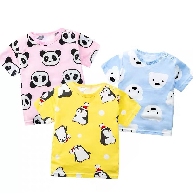 Baby T-shirt cotton short-sleeved summer female baby half-sleeved cotton shirt short-sleeved bottoming shirt summer T-shirt