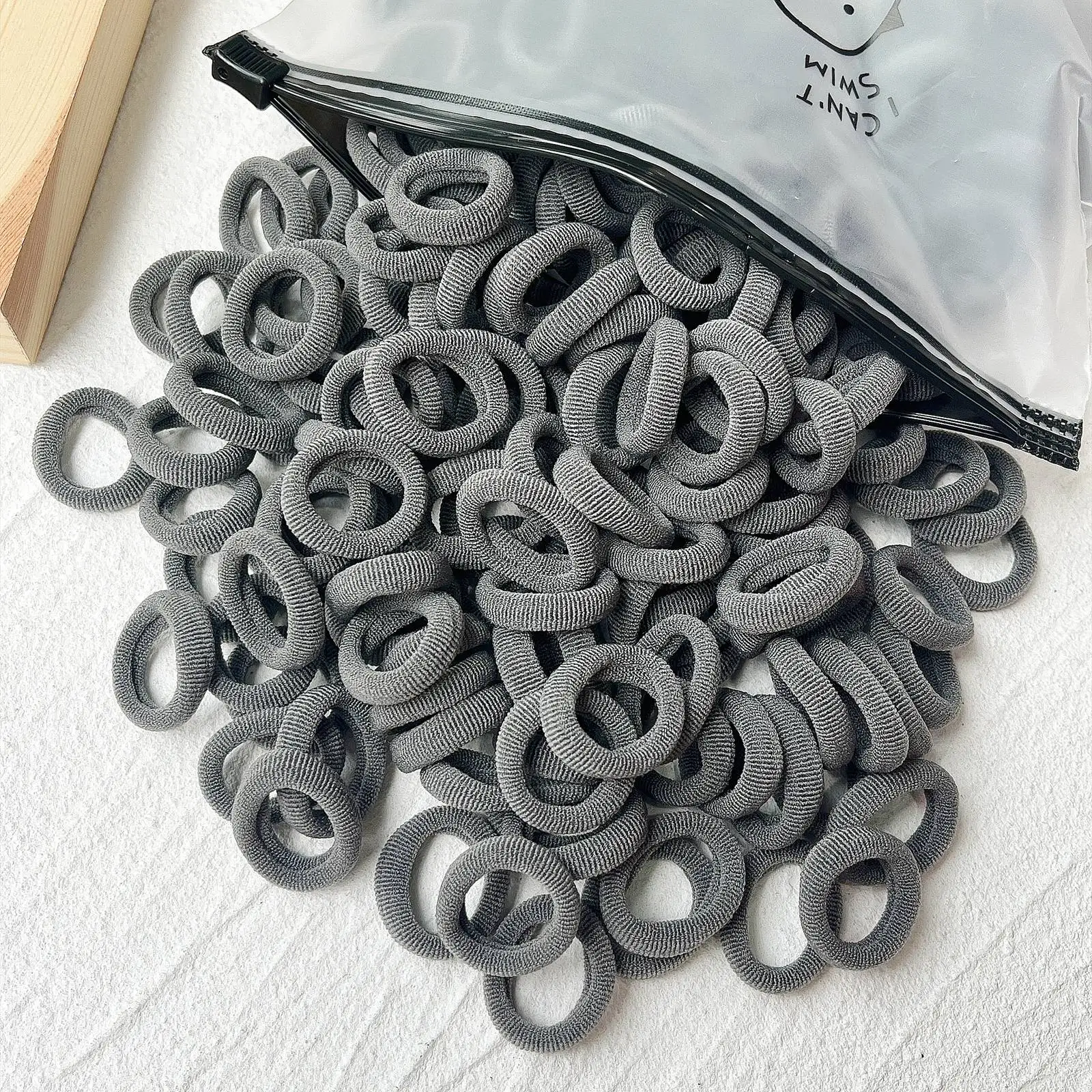 20/50/100 Uds. Lazos elásticos básicos coloridos de nailon para el cabello para niñas, coleta para sujetar, banda de goma, accesorios para el cabello para niños