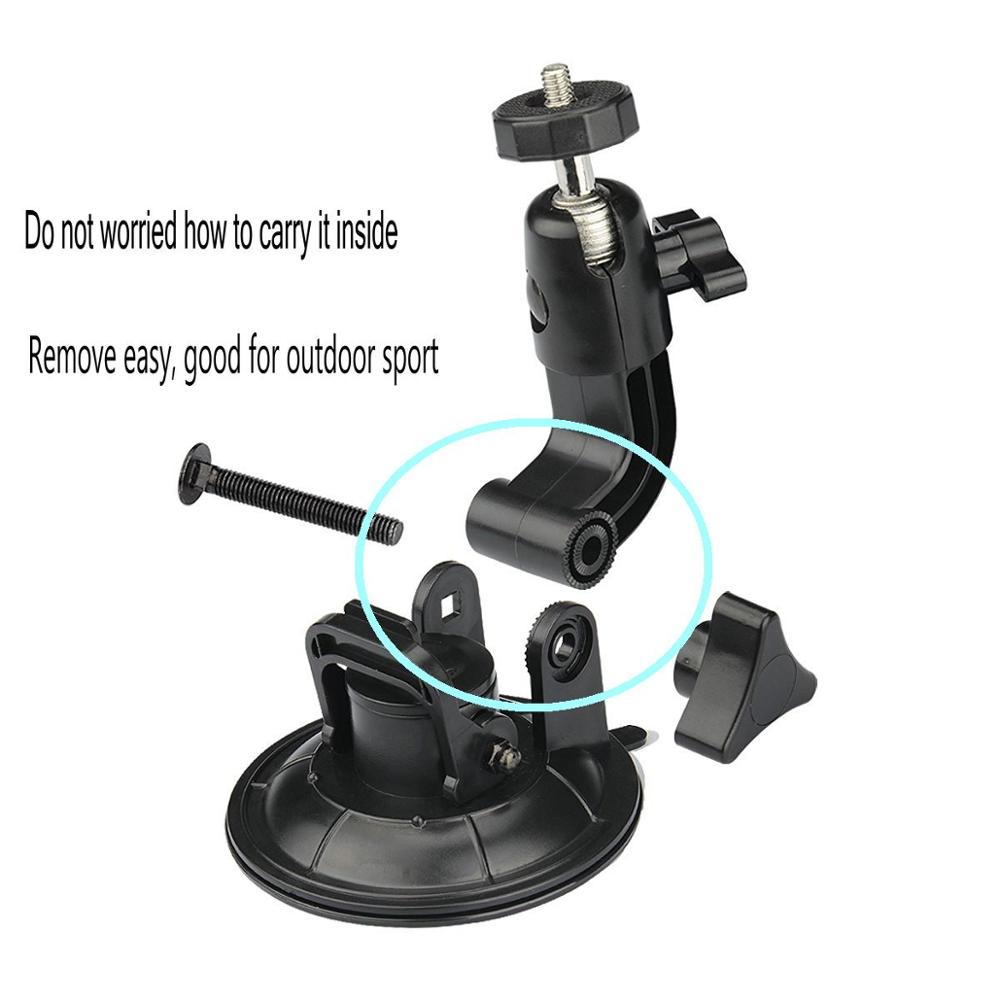 Anordsem-ventosa para parabrisas de coche, accesorios para Go Pro, 9cm, Hero 9, 8, 7, 6, 5, 4, 3 +, SJCAM, Xiaomi, DJI