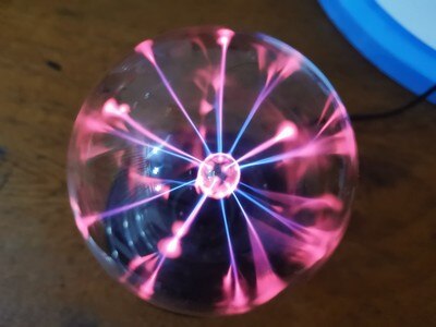 Novelty Lightings Glass Magic Plasma Glass Ball Light Table Lights Sphere Nightlight Kids For Year Xmas Magic Desk Lamp