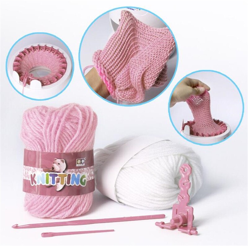 Rabbit Hand-woven Yarn Knitting Loom Children's Home Toys Wool Weaving Loom Color Knitting Machine Plastic Knitting Tools