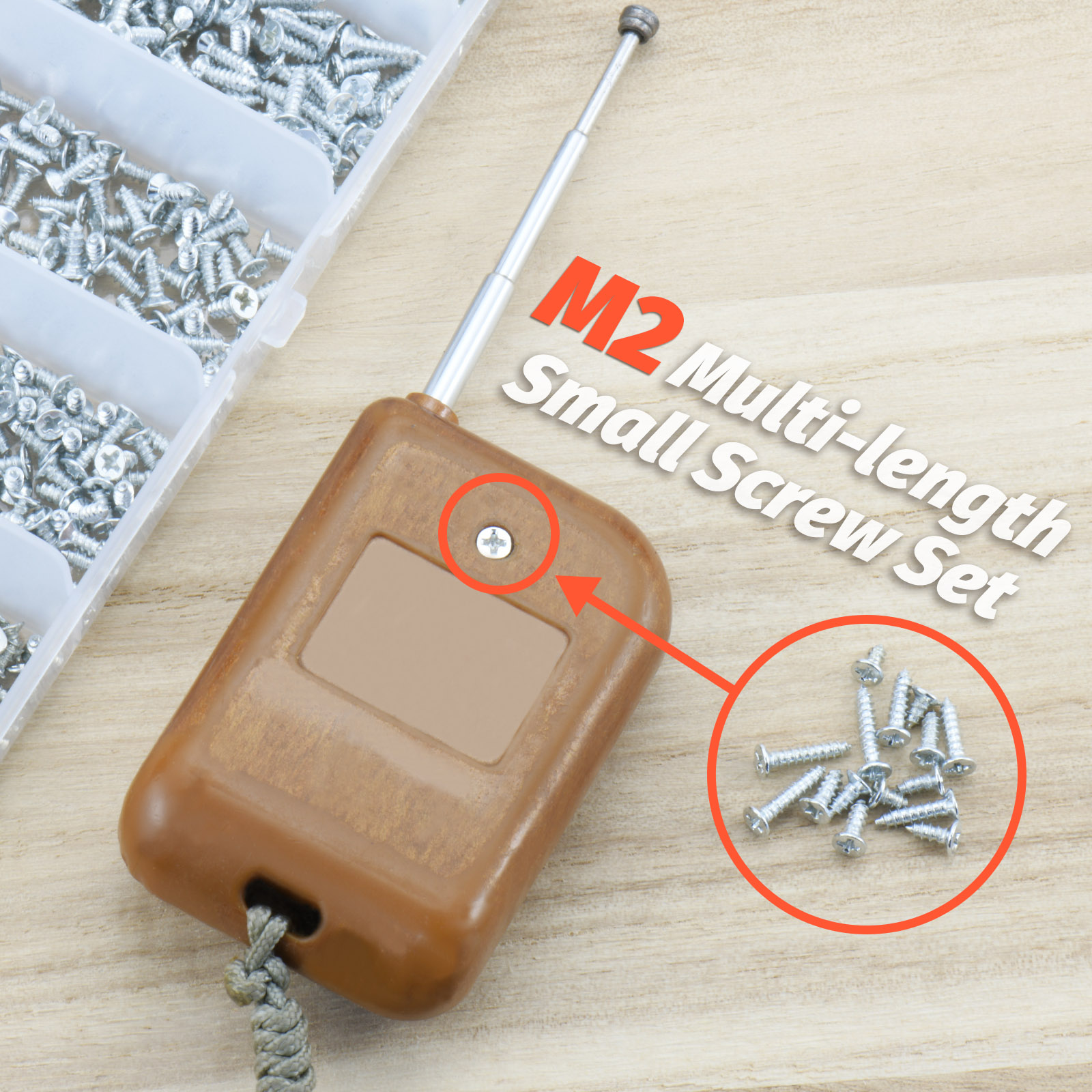 500 stks M2 Zelftappende Phillips Schroeven Assortiment Kit 5 Maten Gelegeerd Staal Cross Drive Platte Kop Zelfborende Hout Schroeven DIY