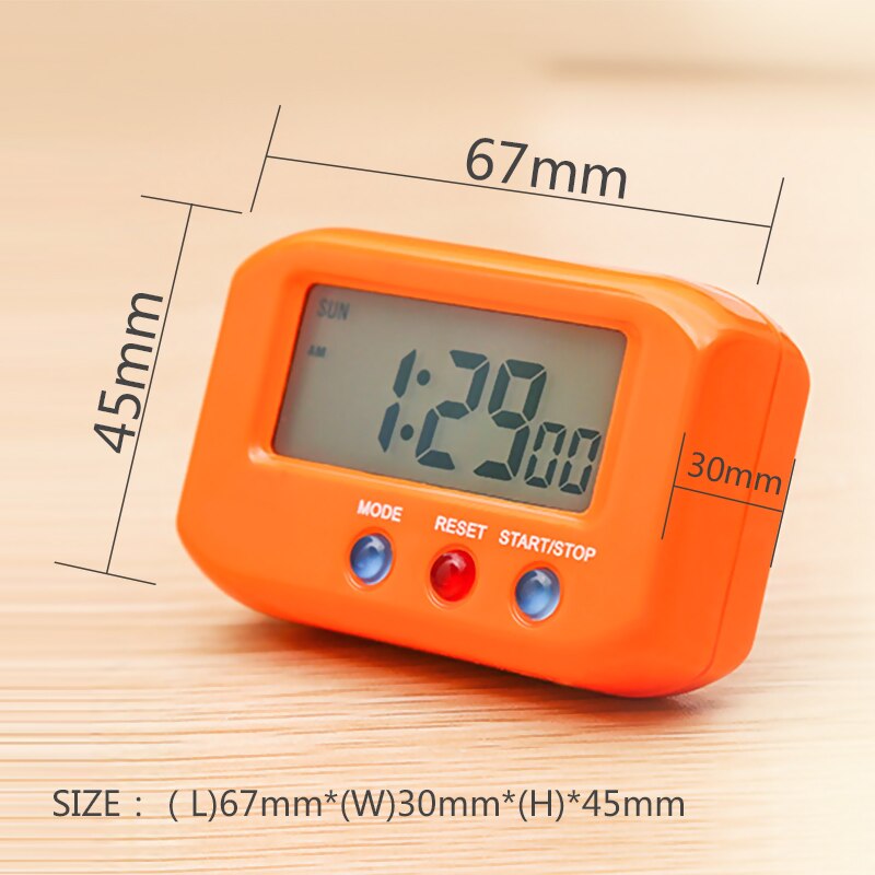 Mini Alarm Clock Portable Pocket Sized Digital Electronic Travel Alarm Clocks Automotive Stopwatch