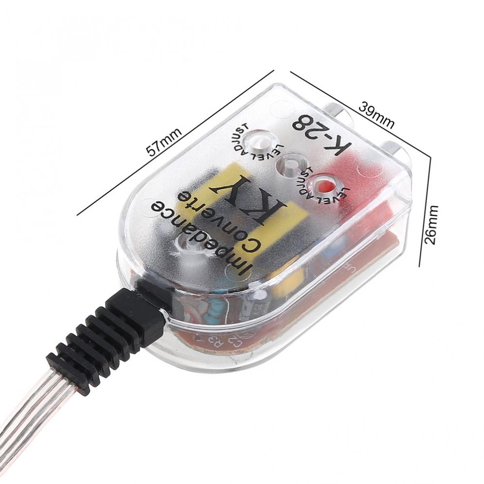 K-28 Doub oil Transformer RCA Car Subwoofer High Frequency to Low Frequency Converter with 82MM Line