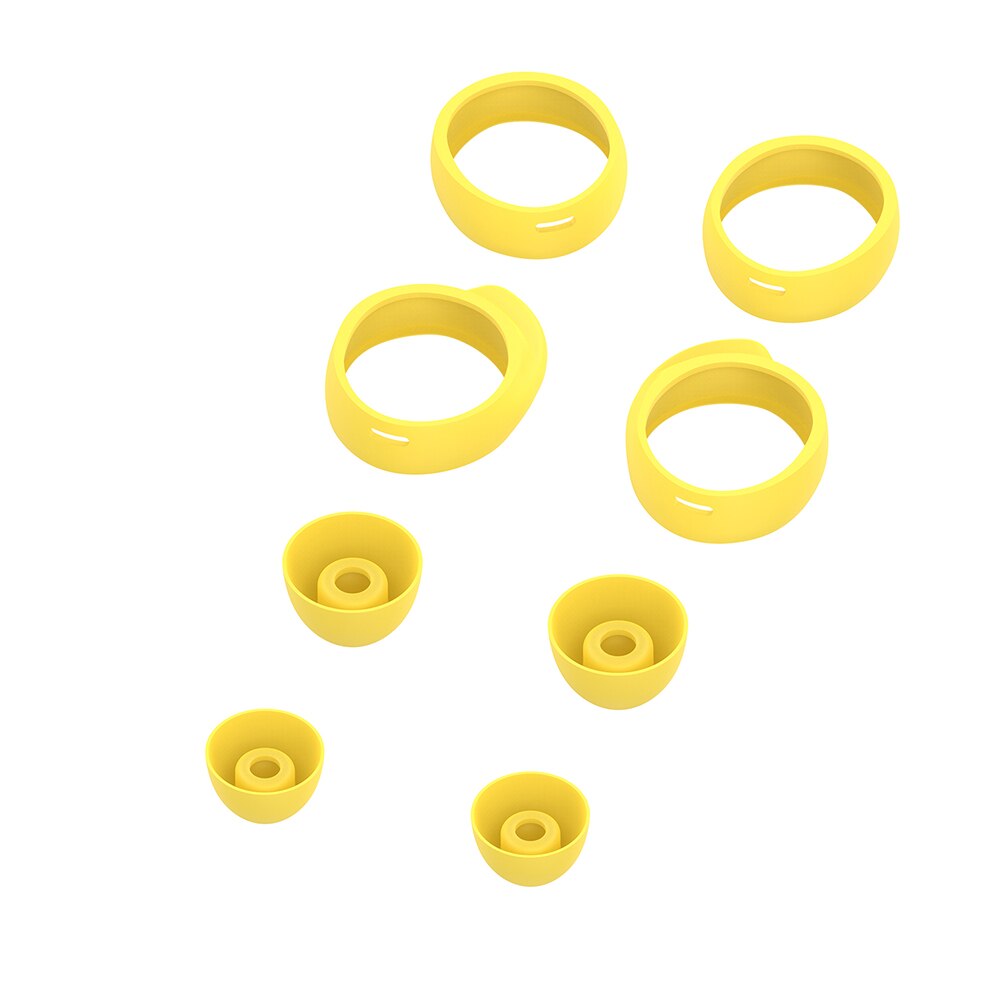2 Pair di Modo Auricolari In Silicone Della Copertura Per La Galassia Gemme Cuffia Casi Anti-Slip Auricolare Auricolari Kit di auricolari Per samsung Galax: Yellow