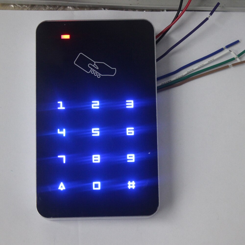 Touch Screen Backlight Standalone Access Controller 125Khz RFID Access Control Keypad Card Reader Door Lock System