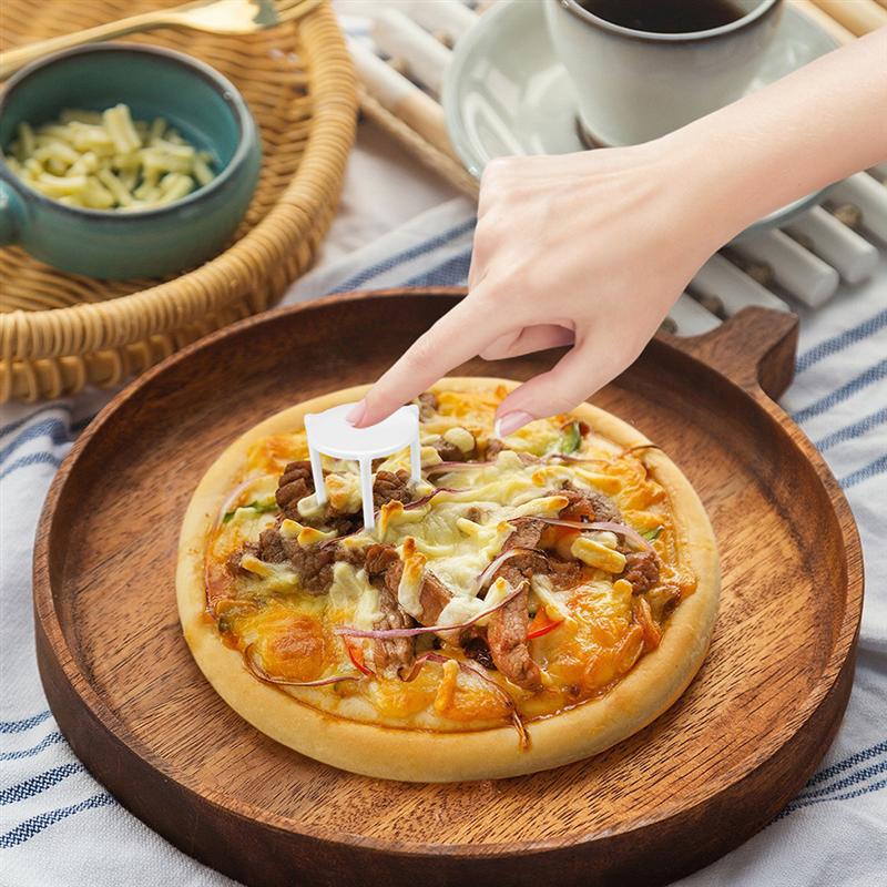 300Pcs Pizza Saver Stand White Plastic Tripod Stack Fixing Rack Pizza Holder Pizza Support Tripod Anti Adhesion Support Frame