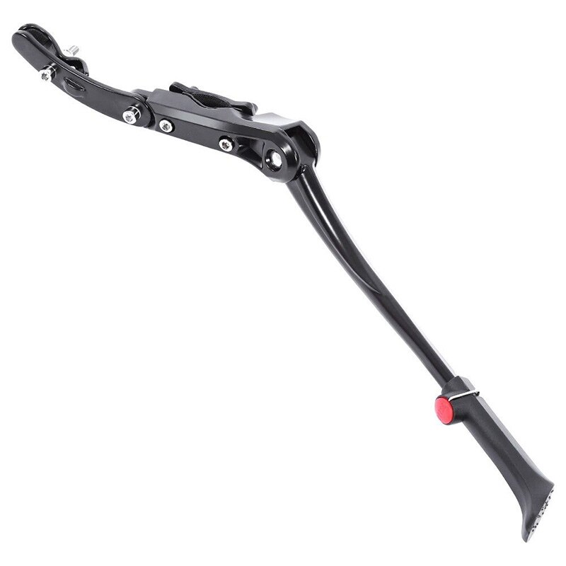 Soporte de palo lateral ajustable para bicicleta de montaña, aleación de aluminio, resistente, novedad: black