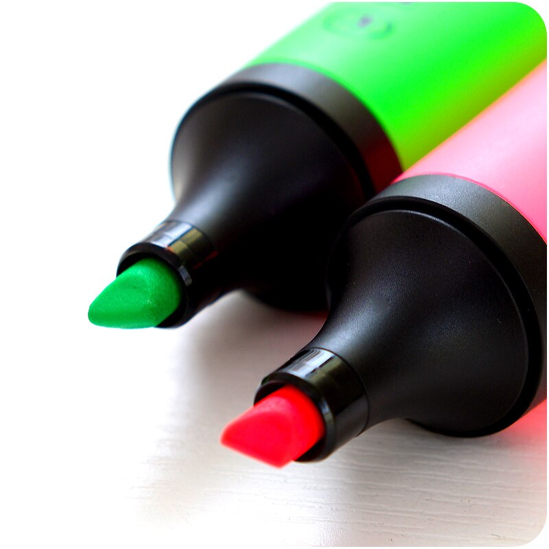 4pcs Stabilo Neon Highlighter Toothpaste Marker Pen Set Fluorescent Oblique Stationery Office Fax Copy School Supplies A6826