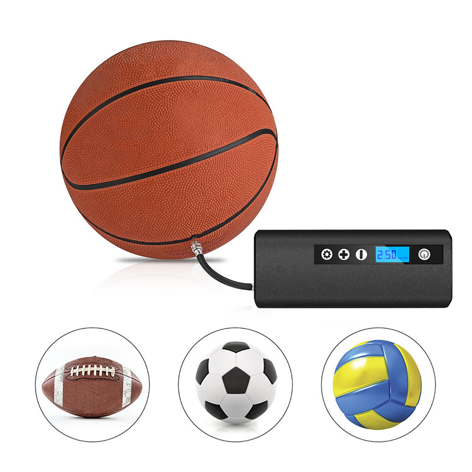 Portable Tire Air Compressor For Cars Automotive Balls Motorcycles Bicycle Pump 12V 150psi Mini Electric Car Tyre Inflator