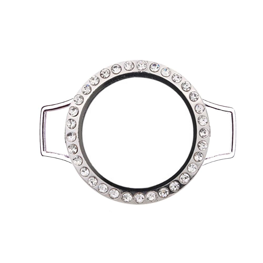 5 Stks/partij Drijvende Living Memory Glas 30Mm Medaillon Voor Pu Lederen Enkele Of Dubbele Wrap Armbanden Drijvende Charms Vrouwen sieraden: L102-silver-7 glass