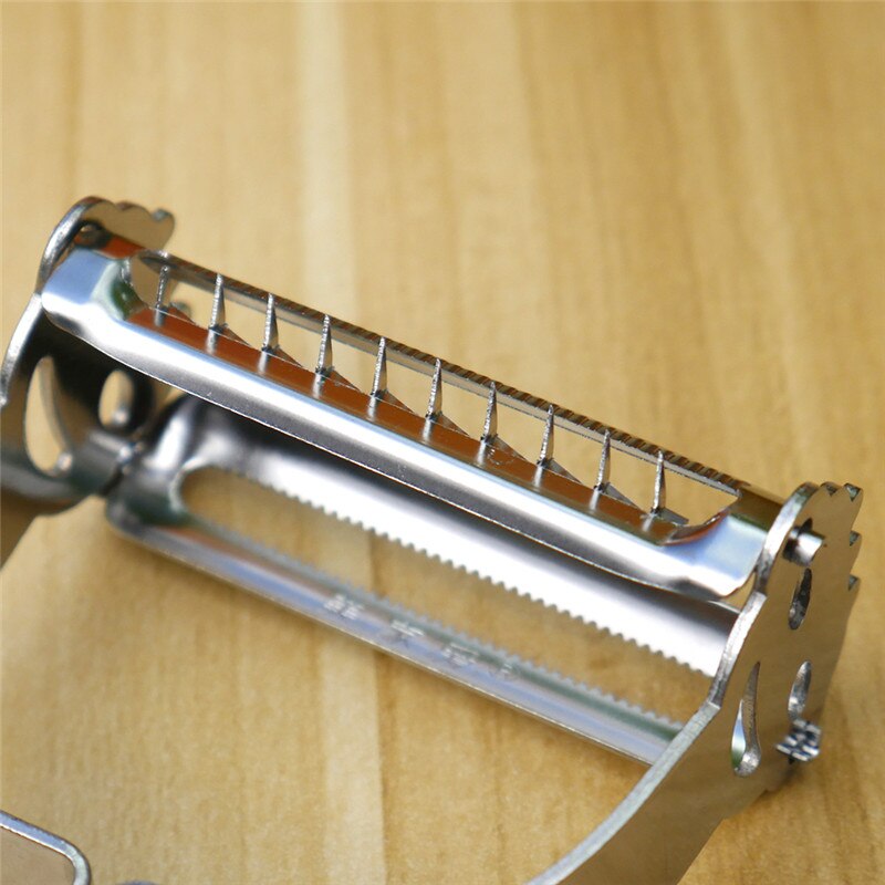 Potatisskalare i rostfritt stål gurka morotsskalare frukt grönsaksverktyg kökstillbehör 2 stilar