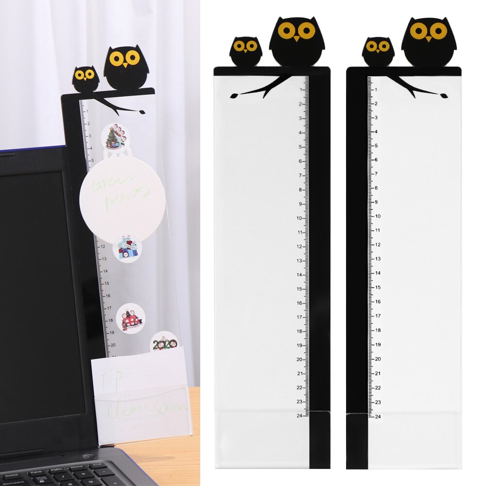 Acrylic Monitor Message Memo Board for Sticky Note Transparent Name Card Phone Holder Desktop Plastic Holder Stationery