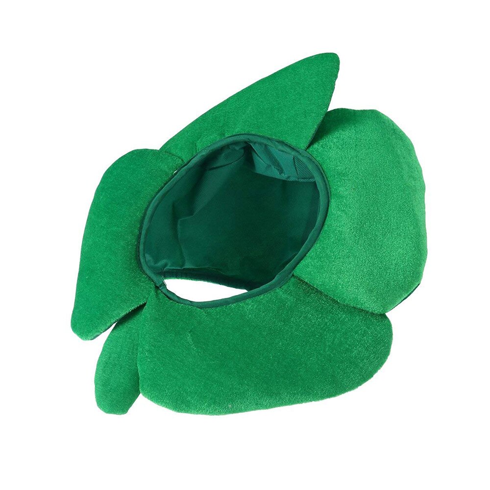 St. Patrick's Day Carnival Velvet Funny Clover Hats Irish Adult Caps Novelty Party Accessories Green Solid Men