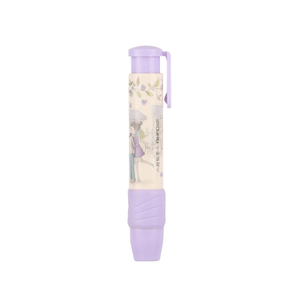 Borrador de papelería promocional, goma de borrar removible, combinación de estilo lindo, útiles escolares para estudiantes, para niños, papelería para estudiantes: Morado