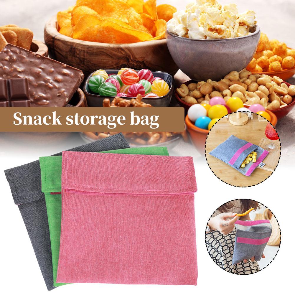 Sandwich Snack Bag Reusable Washable Lunch Bag Multifunctional Fruit Storage Pouch Container For Parent-child School Work Travel