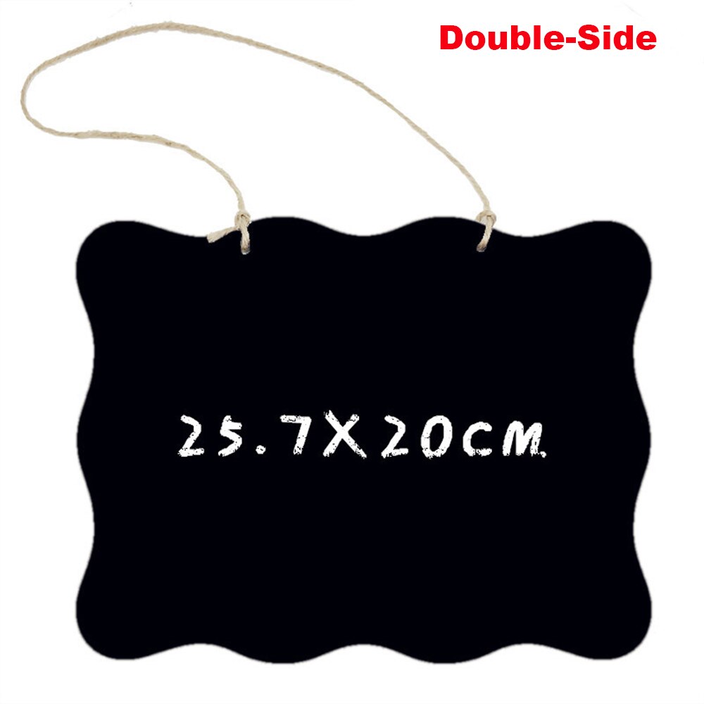 1pc Tafel hängend Speisekarte Schlüsselband Anhänger Botschaft Gremium Tafel Chalkboard Werbung Gremium