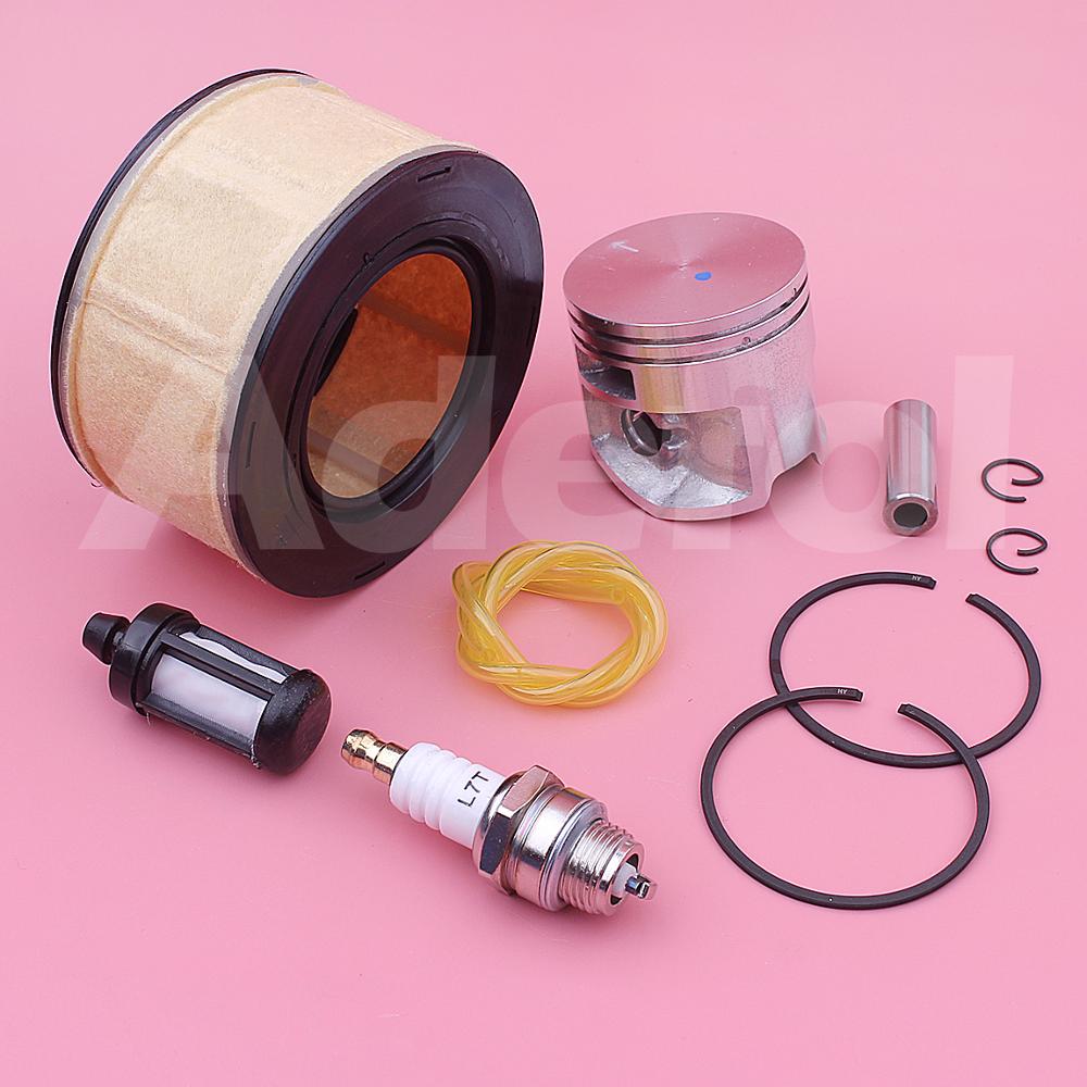 44mm Kolben Luft Kraftstoff Filter Linie Bausatz Für Stihl Frau251 Frau 251 Kettensäge 1143 030 2007, 1141 120 1600 w Stift Ringe Sicherungsring Zündkerze