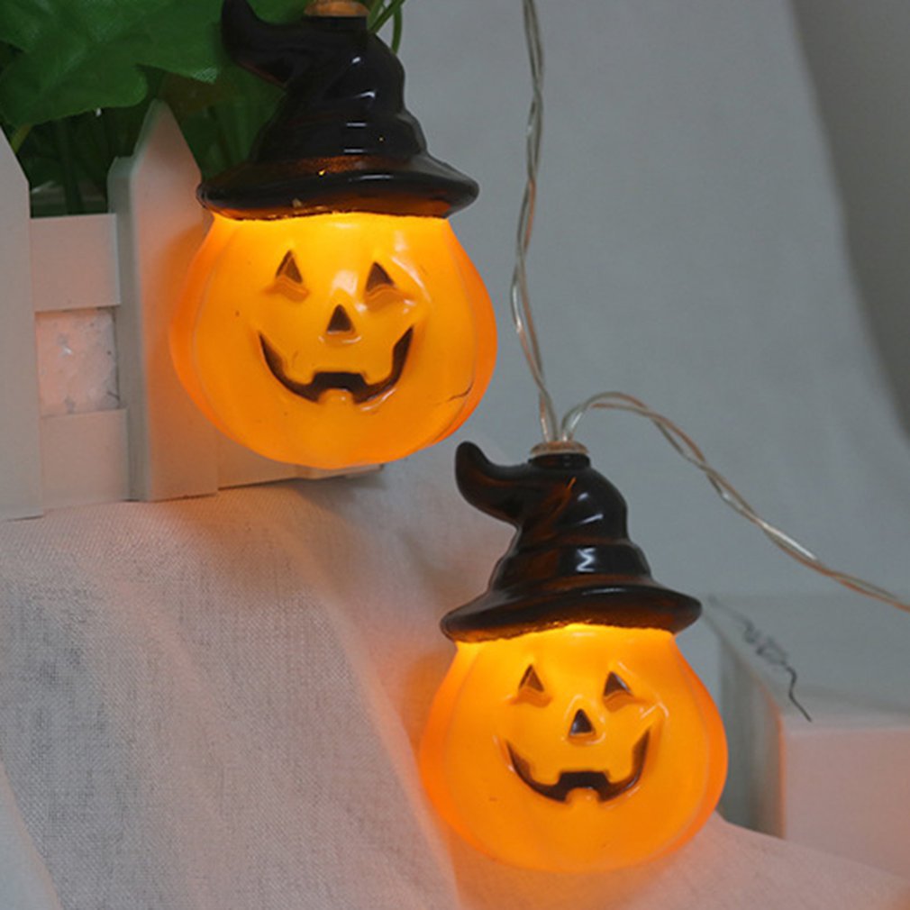 Halloween Pumpkin Lantern String Decorative Lights Bar Ktv Decoration Props Led Glowing Ghost Festival Dress Up Supplies