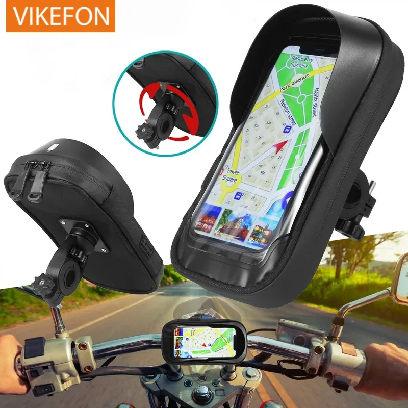 Wodoodporny 360° ° Obrót Rower Motocykl Przednia rama Uchwyt na telefon Łatwy uniwersalny uchwyt do smartfona z nawigacją do wszystkich telefonów