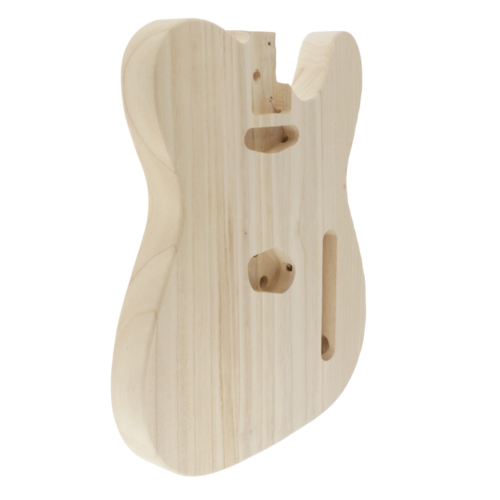 Baril de corps de guitare électrique en bois de guitare de ponçage évidé solide fait main pour le remplacement de bricolage de guitare électrique de Style de Telecaster