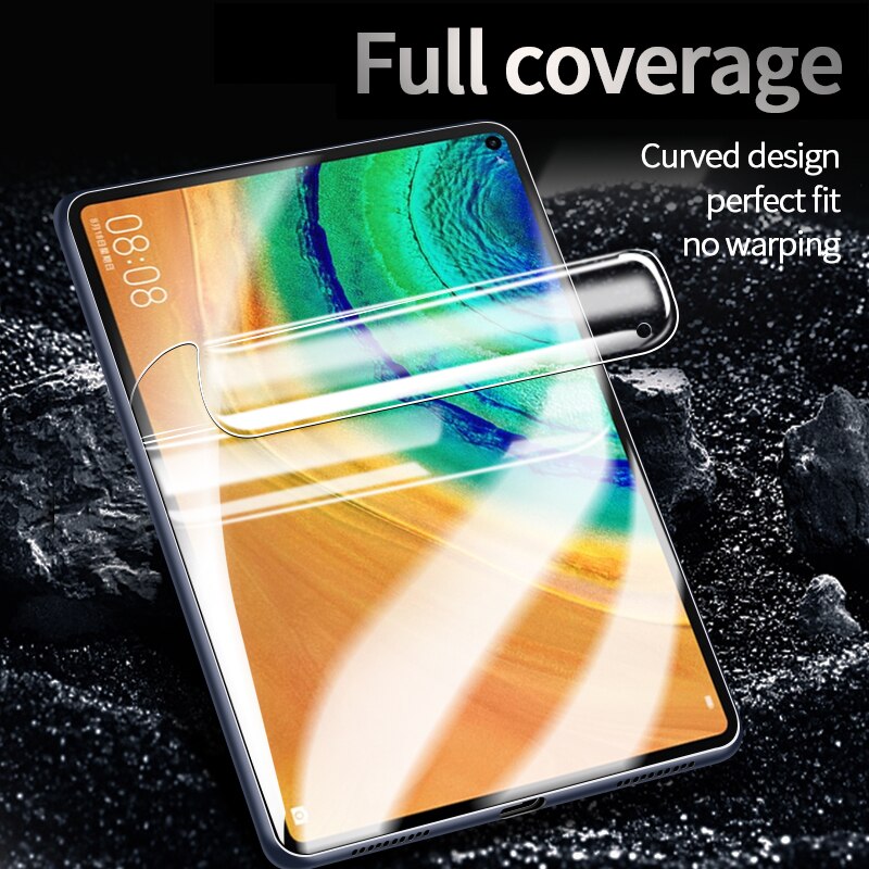 Película de hidrogel para Mate Pad Pro 10,8, Protector de pantalla de tableta de 10,4 pulgadas para Huawei MatePad M6 V6 8,4, película protectora trasera de TPU suave